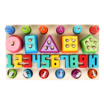 Развивающая игрушка 4 в 1 деревянная (рыбалка + 3 сортера), коробка C-41644