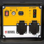 Генератор инверторный GT-2500iF, 2.5 кВт, 230 В, бак 5 л, открытый корпус, ручной старт Denzel