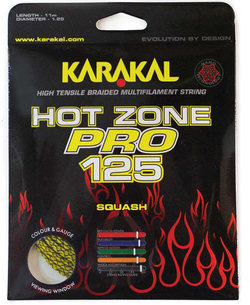 Струнгы для сквоша Karakal Hot Zone Pro 125 (11 m) - yellow/black