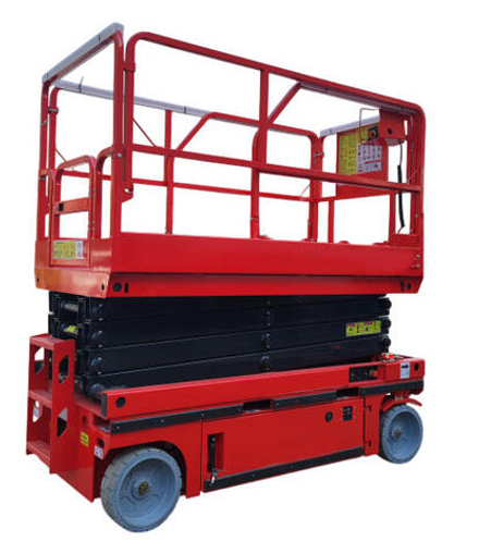 Подъемник ножничный самоходный с выдвижной платформой аккумуляторный 320 кг, 11,8/13,8 м, 24/330 В/Ач TOR AMSL1214 Li-ion DC