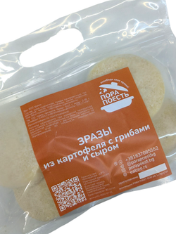 Зразы из картофеля с грибами и сыром, полуфабрикат