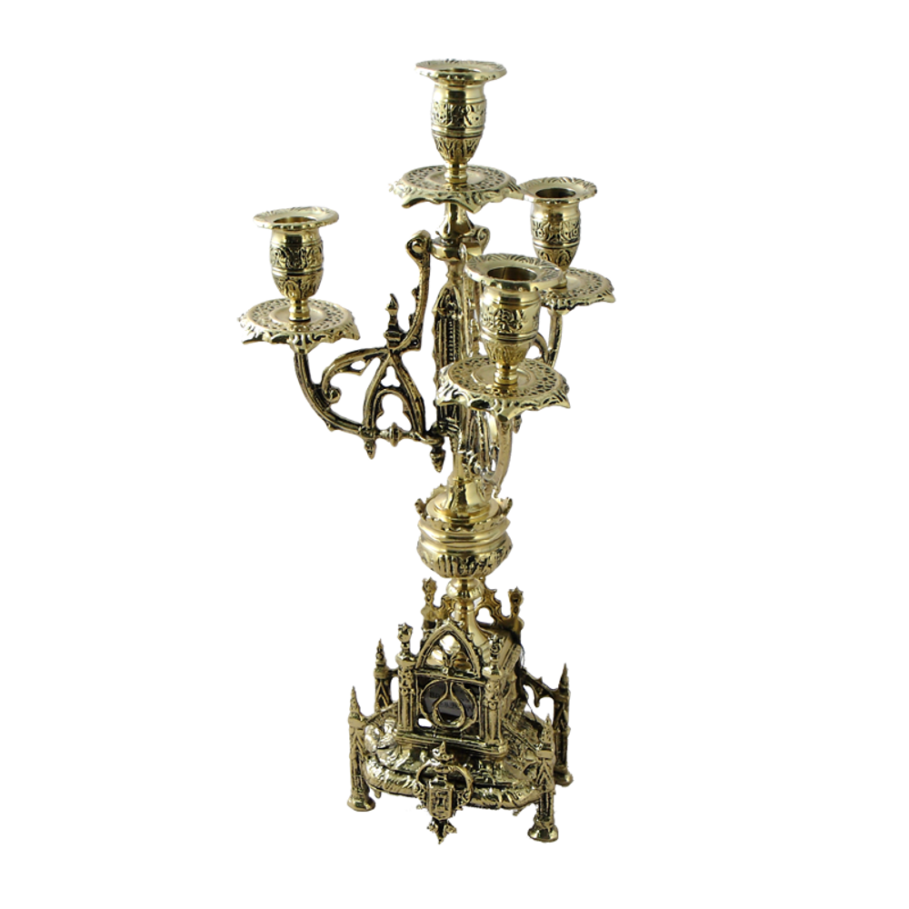 Bello De Bronze Каминные часы с канделябрами в наборе "Кафедральный"