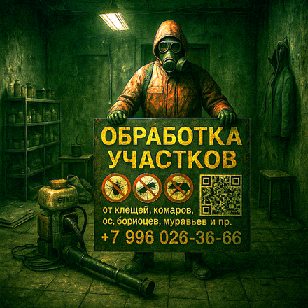 Обработка от клещей и комаров