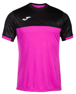 Теннисная футболка Joma Montreal Short Sleeve T-Shirt M - pink/black