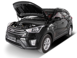 Упоры капота АвтоУпор для Hyundai Creta I 2016-2021, 2 шт., UHYCRE012