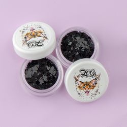 1306 Камифубуки 1 г микс звёздочки-сердечки чёрные