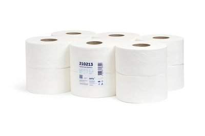 Туалетная бумага НРБ ТБ 2-160 2 слоя, 12 рулонов, 160 м, 1280 листов, белая