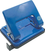 Дырокол 20л с линейкой метал. корпус, синий (Dolce Costo)
