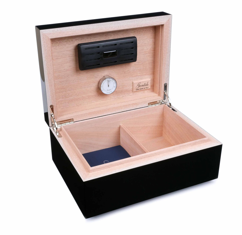 Хьюмидор Gentili Havana Street на 50 сигар, Черный лак