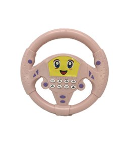 Игрушка Руль музыкальный Смайлик (3260B) цвет розовый