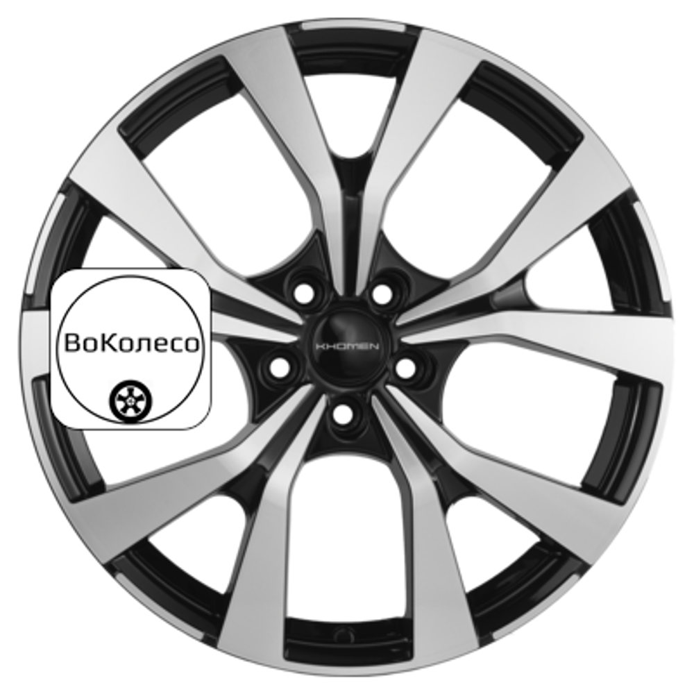 7x19/5x114,3 ET51 D67,1 KHW1906 (Kia Sportage) Black-FP Khomen Wheels