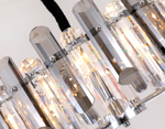 Подвесная хрустальная люстра TR5303/8 CH/SM хром/дымчатый E14/8 max 40W D500*615