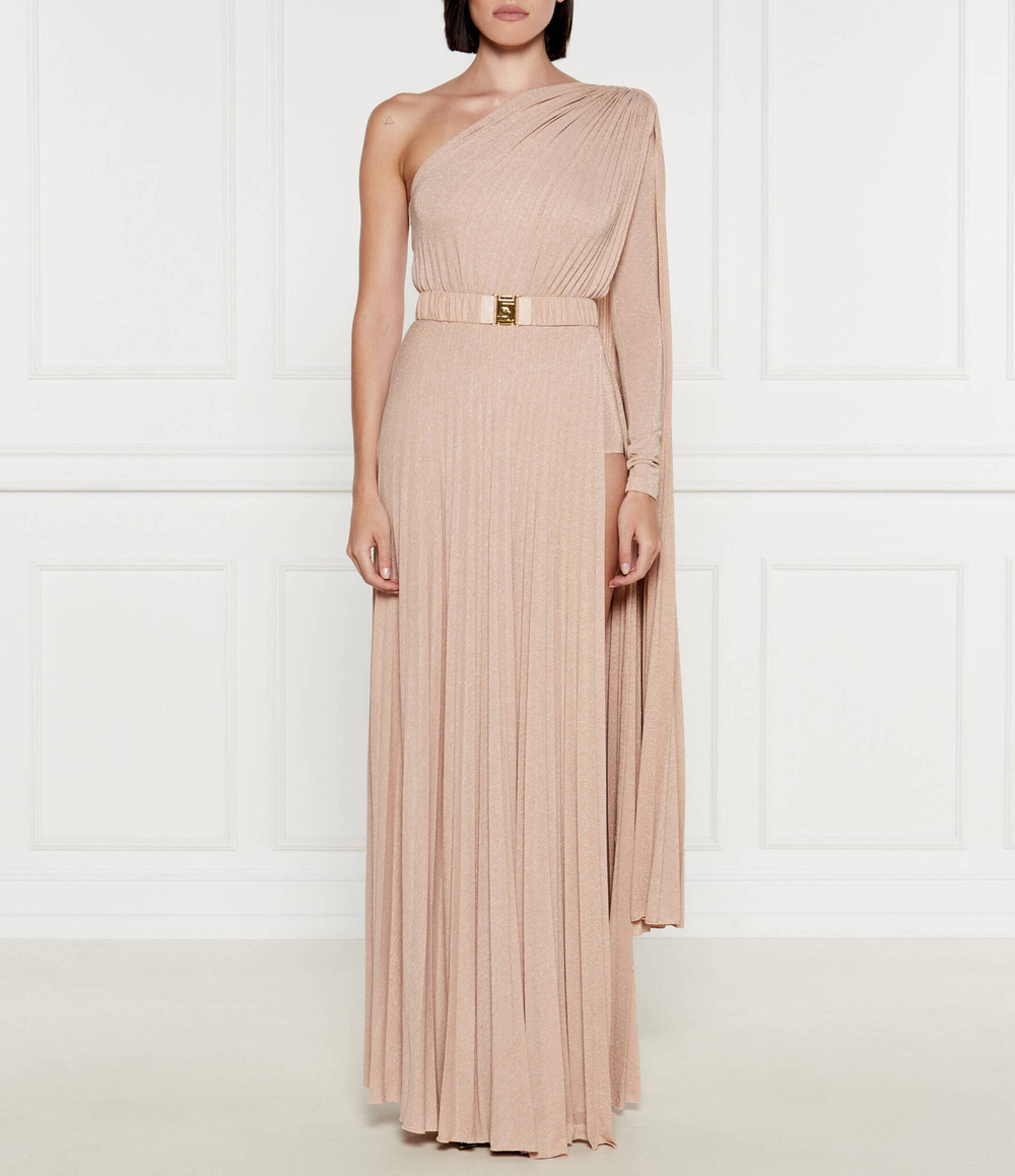 Платье с ремешком Elisabetta Franchi - бежевый(AB68646E2)