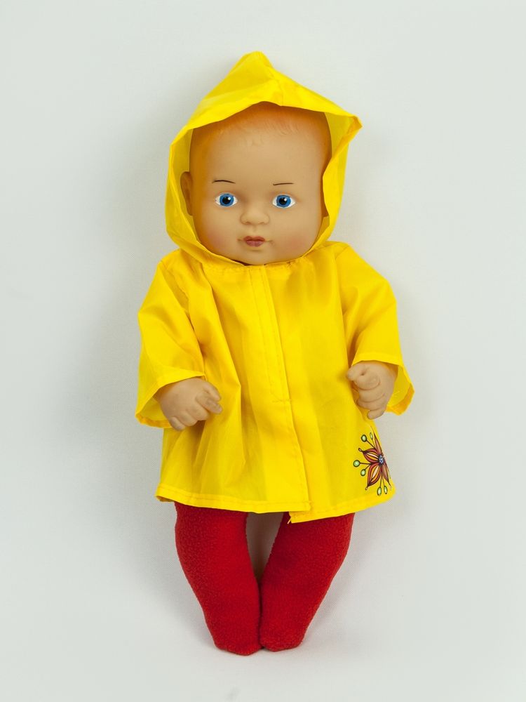 Осенний плащ - дождевик + штанишки для кукол 30 см