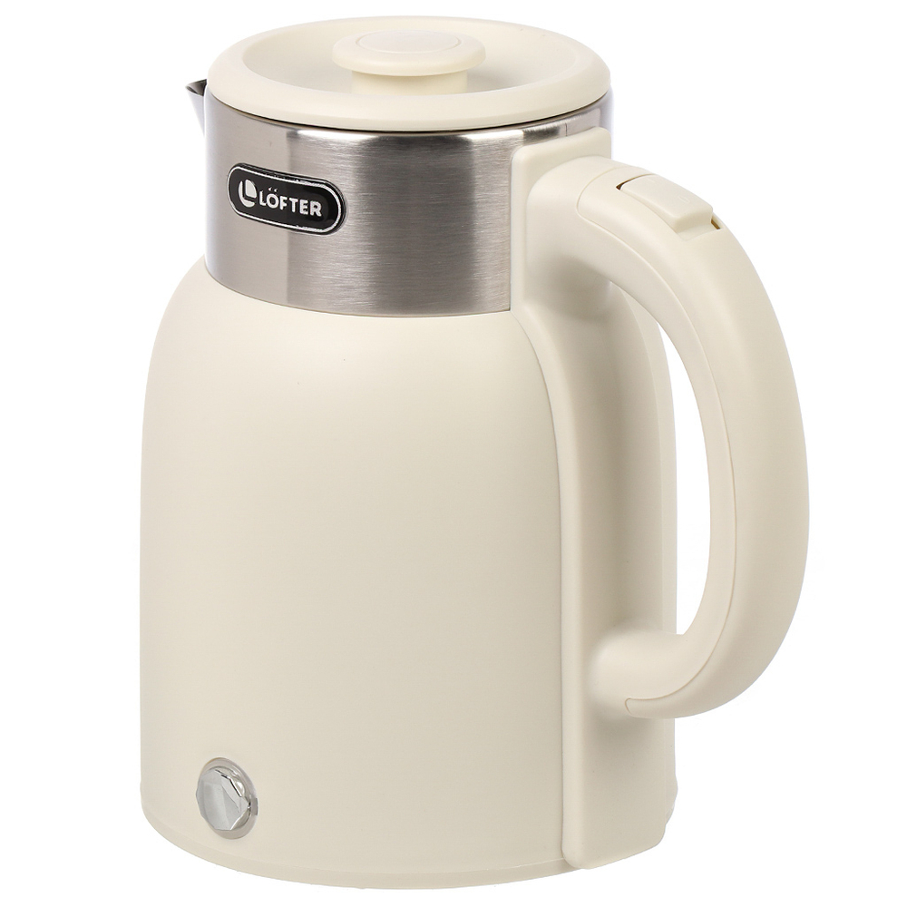 Чайник электрический Lofter, CX-K224-18W, бел, 1.6 л, 1500 Вт, ск нагр элем, пластик