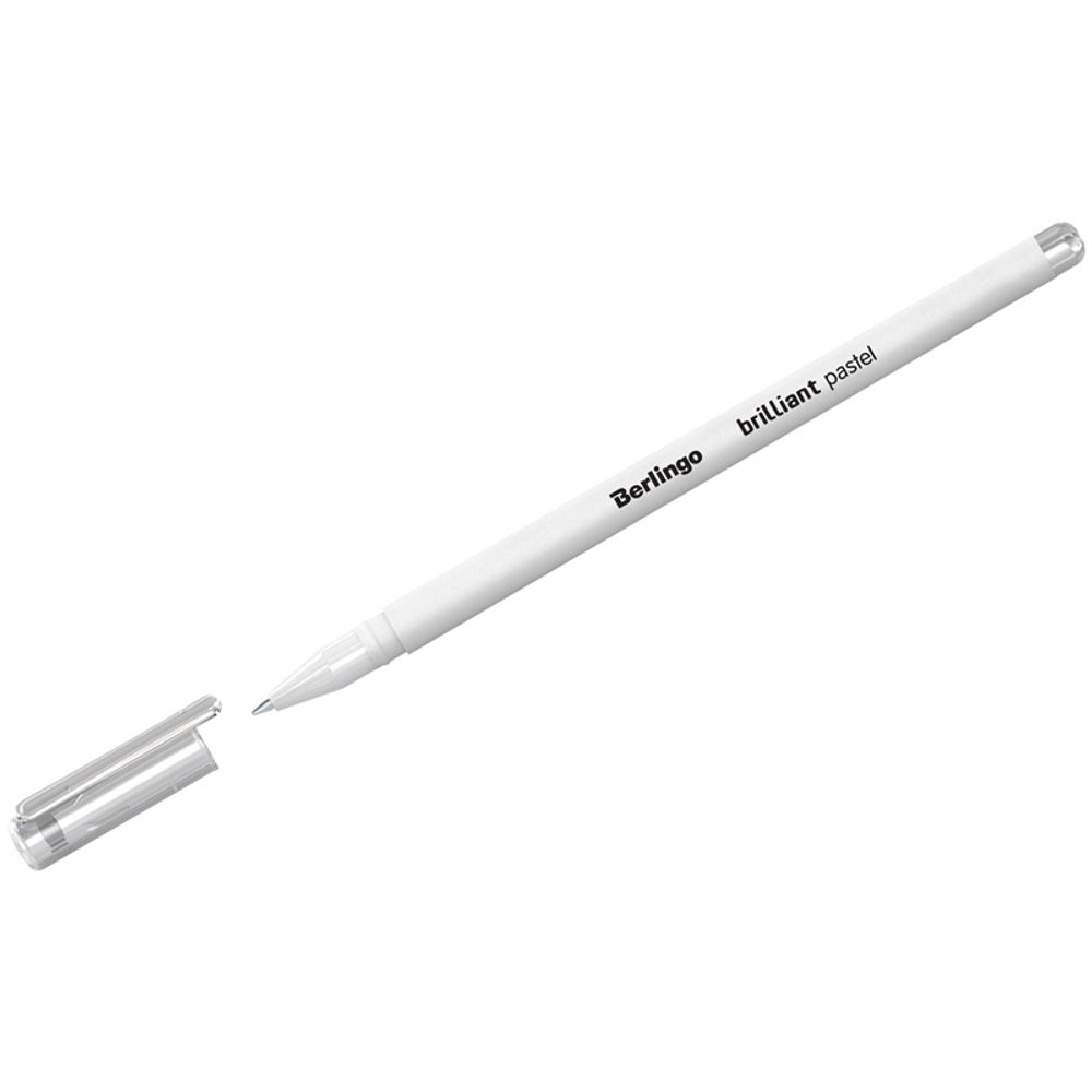 Ручка гелевая Berlingo "Brilliant Pastel" пастель белая, 0,8мм