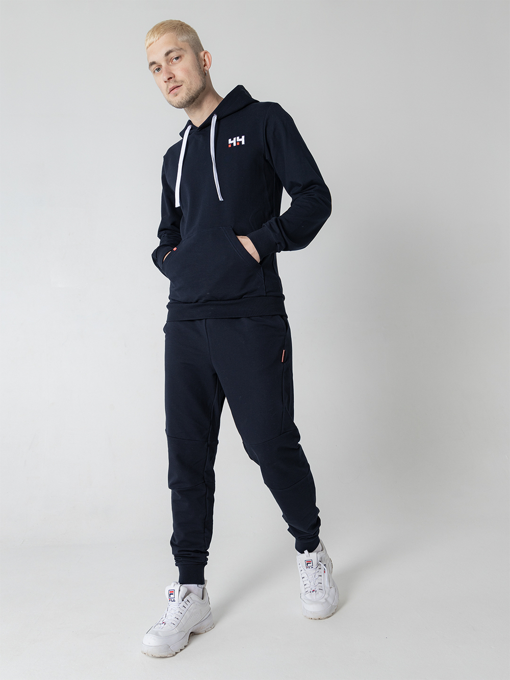 Худи мужское спортивное Город Горький темно-синее