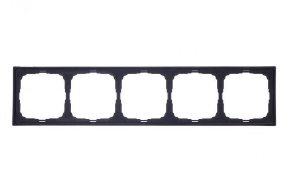 Рамка Systeme Electric ARTGALLERY 5-постовая карбон 41060