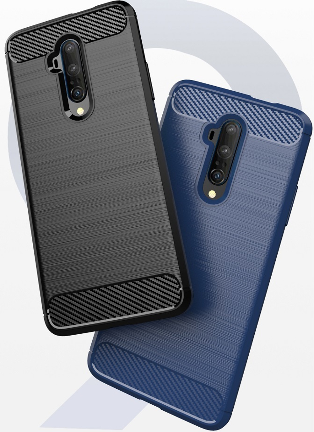 Чехол для OnePlus 7T Pro цвет Blue (синий), серия Carbon от Caseport
