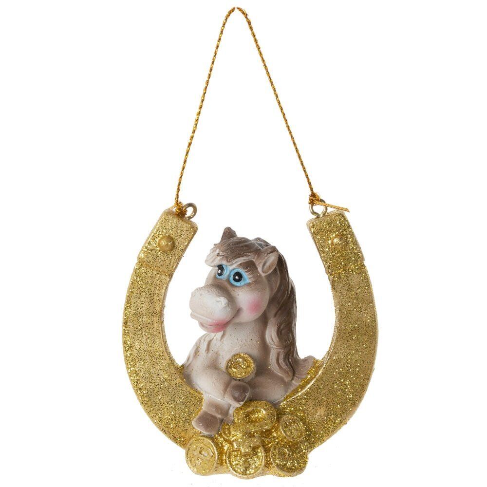 GAEM Фигурка декоративная подвесная "Лошадка", L6,5 W3,5 H6 см, 4в.