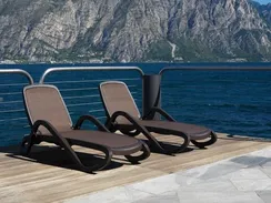 Шезлонг Alfa темно-коричневый