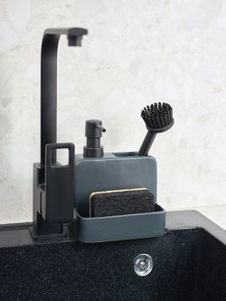 Набор губок для посуды из целлюлозы и кокосового волокна Eco Sponge, черные, 6 шт.