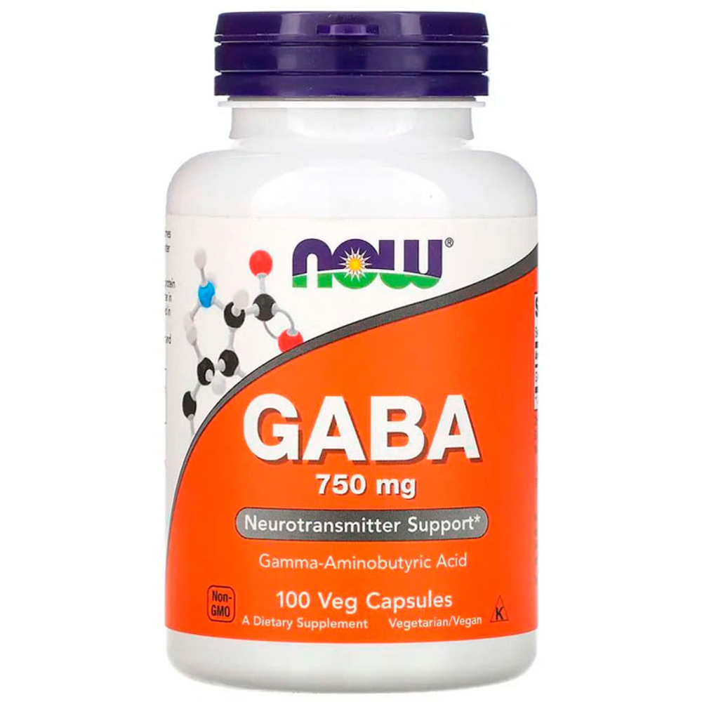 NOW Gaba 750 мг. (100 капс.)