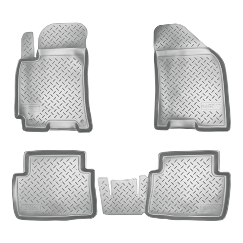 Ковры в салон Norplast/Unidec для Daewoo Gentra (2013-2015), Серый, арт.NPA11-C15-100-G