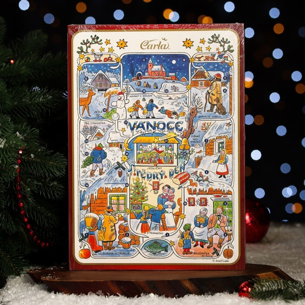 7415660 Адвент календарь с мини плитками молочного шоколада, 75 г