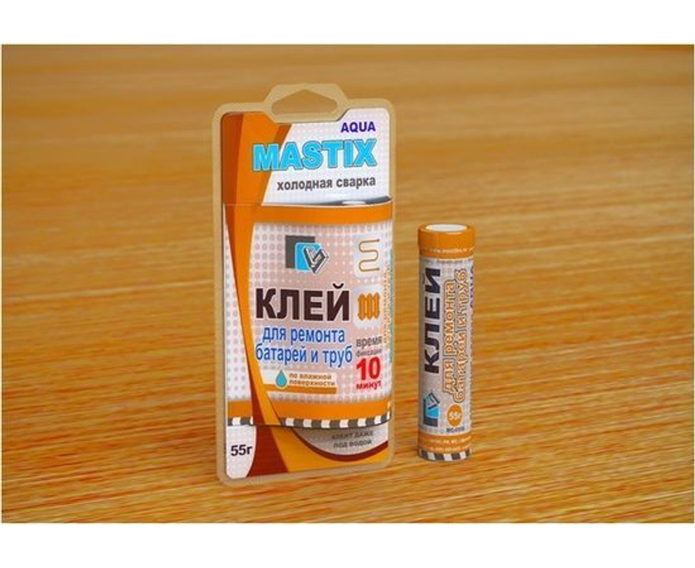 Клей Mastix д/батарей и труб 55гр, туба (холодная сварка), арт.МС-0105
