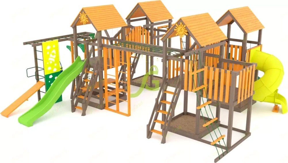 Большой детский игровой комплекс спортивный