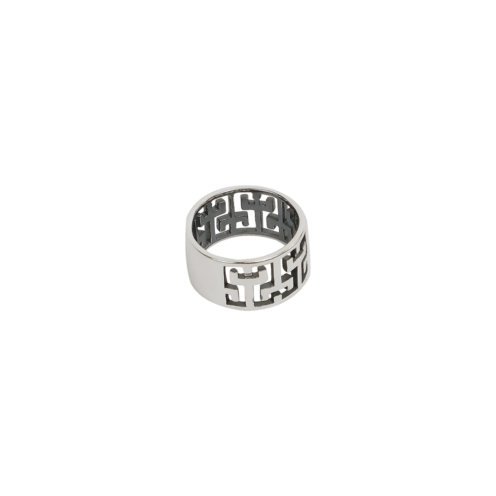 "Арта" кольцо в серебряном покрытии из коллекции "Гауди" от Jenavi