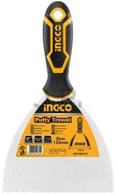Шпатель 125 мм нерж. сталь, двухкомп. ручка INGCO HPUT08125 INDUSTRIAL