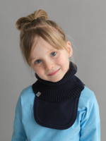 Манишка вязаная хлопковая (Синий)