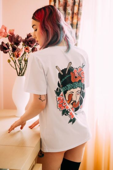 Футболка HOOK Гейша Белый