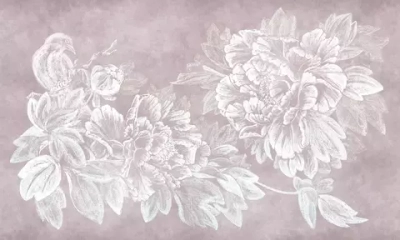 Цифровое панно ID Wall CHALK PEONIES