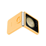 Силиконовый чехол с кольцом-держателем Samsung Silicone Case with Ring для Galaxy Z Flip5, Абрикосовый