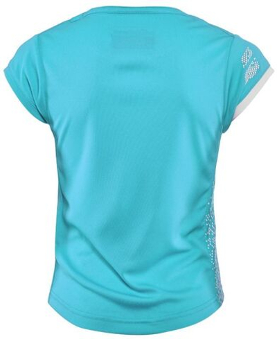 Футболка для девочки теннисная Babolat Performance Cap Sleeve Top Girl - horizon blue