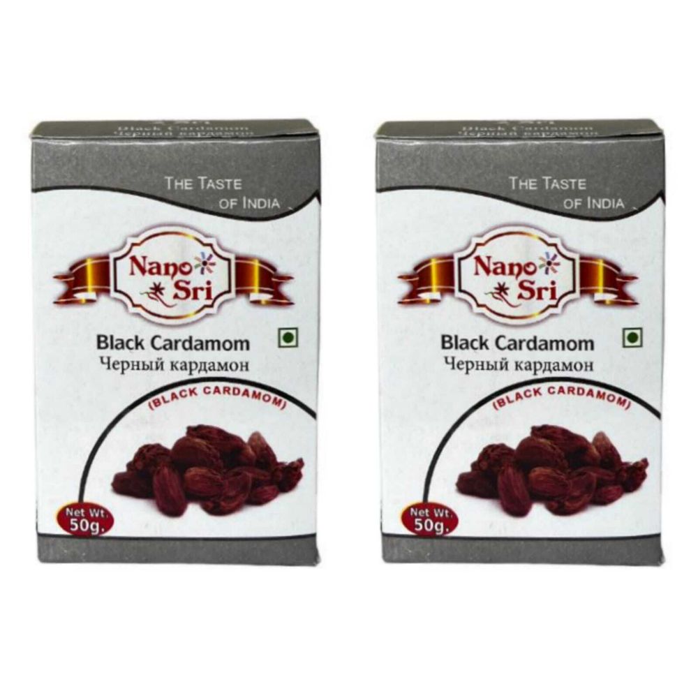 Кардамон черный Nano Sri Black Cardamom 50 г, 2 шт