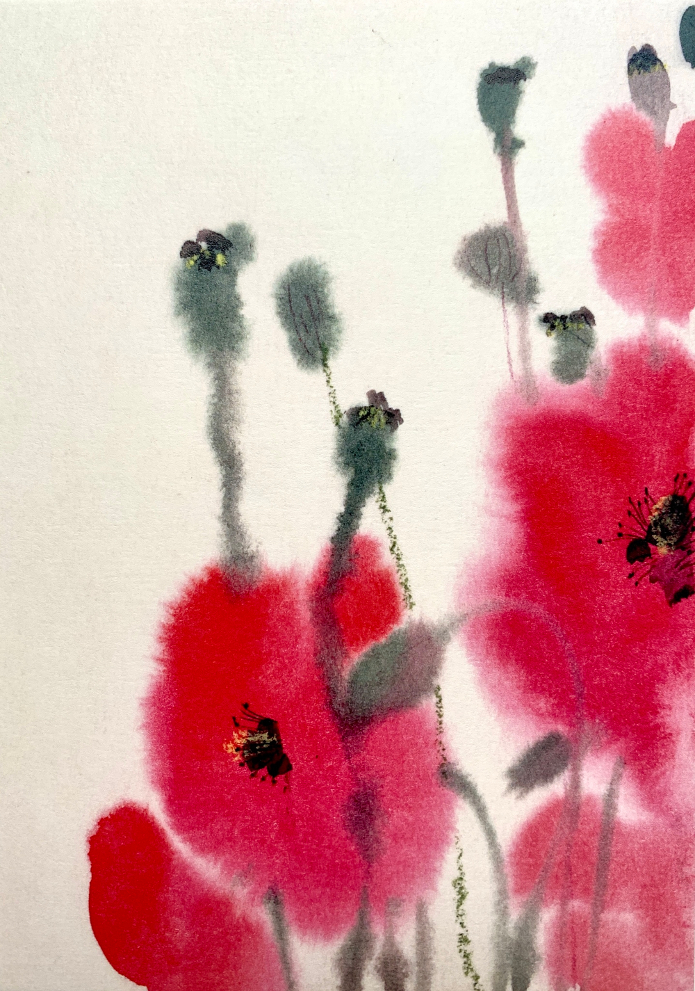 Открытка «Маки» (вертикальная)