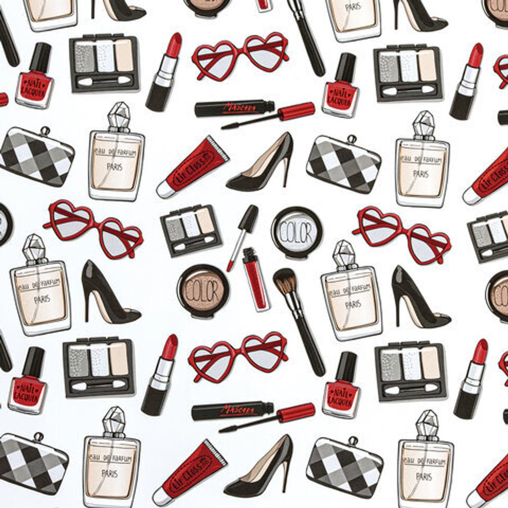 Бумага упаковочная "For Women", 70x100 см, 10 дизайнов ассорти, ЗОЛОТАЯ СКАЗКА, 591915, 1шт