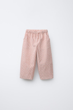 Брюки baggy из смесового хлопка и льна