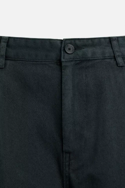 ZARA БРЮКИ REGULAR FIT СО СКЛАДКАМИ, СИНИЙ