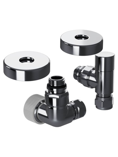 Набор термостатический трехосевой Royal Thermo Design Pro 15мм М30х1,5 (Хром)