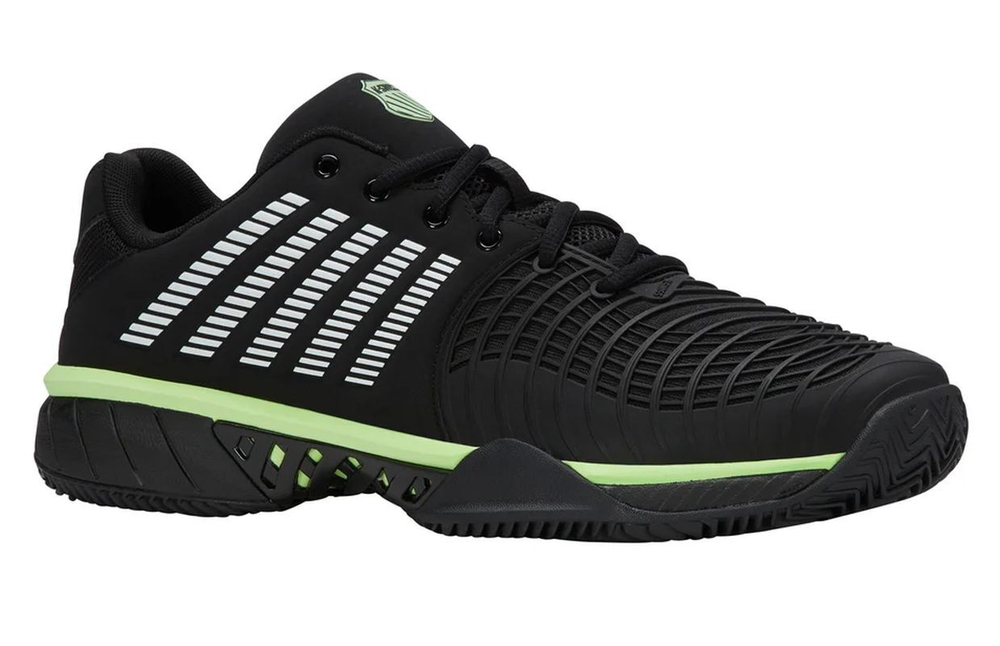 Мужские кроссовки теннисные K-Swiss Express Light 3 Clay - black/soft neon green