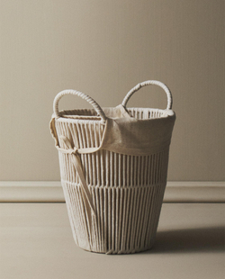 Zara Home Корзина из нержавеющей стали, цвет бежевый, 31 см