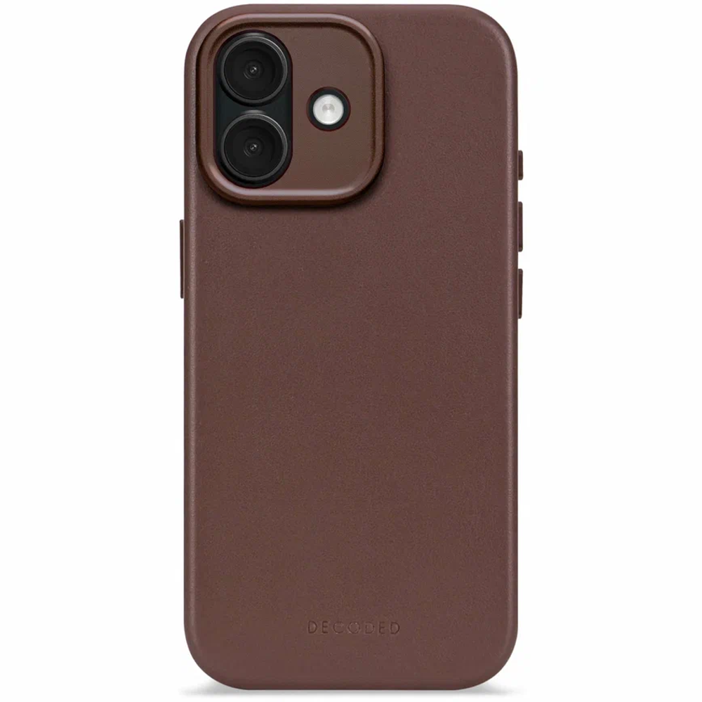 Чехол Decoded Leather Backcover для iPhone 17 шоколадный