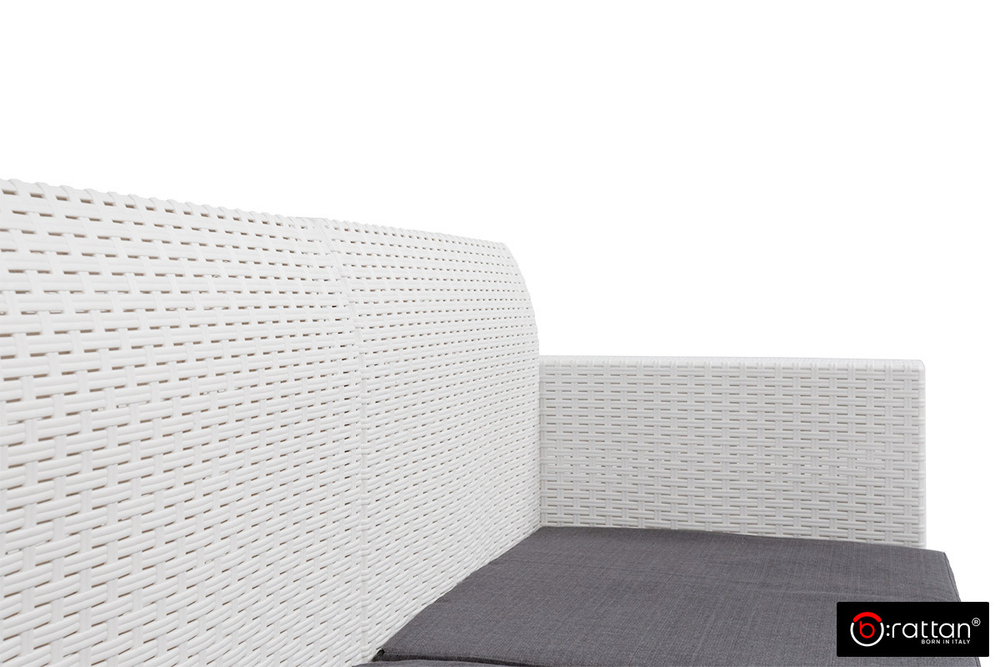 Комплект мебели NEBRASKA SOFA 3 (3х местный диван), белый