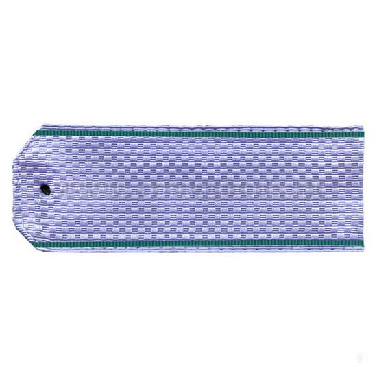 Погоны ПС ФСБ серо-голубые с кантом зел. чист. (пластик)