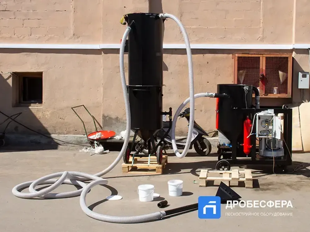 Система сбора и рекуперации абразива СОВ-4М